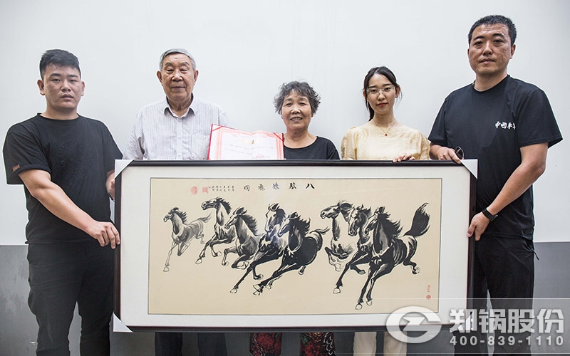 刘本立先生将其画作赠予给365速发国际